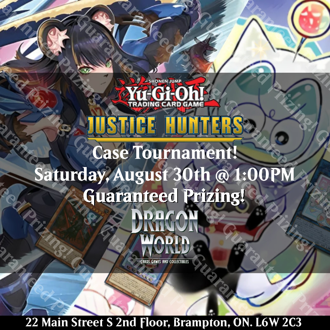 08/30 @ 1:00 pm Justice Hunters Case Event!